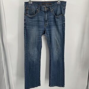 Cody James Jeans Mens 36x32 Blue Medium Wash Straight Stretch Denim Western